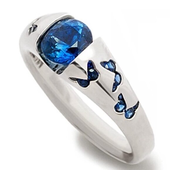 🔥 Colors Stone Butterfly Ring for Women/Girl Hot Sale Design Rings, HA40… - Picture 1 of 3